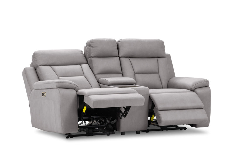 NOVAK FABRIC 2 SEATER LIGHT GREY