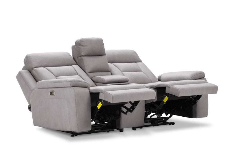 NOVAK FABRIC 2 SEATER LIGHT GREY