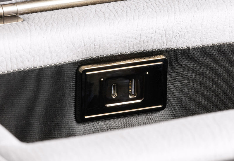 NOVAK FABRIC 2 SEATER LIGHT GREY