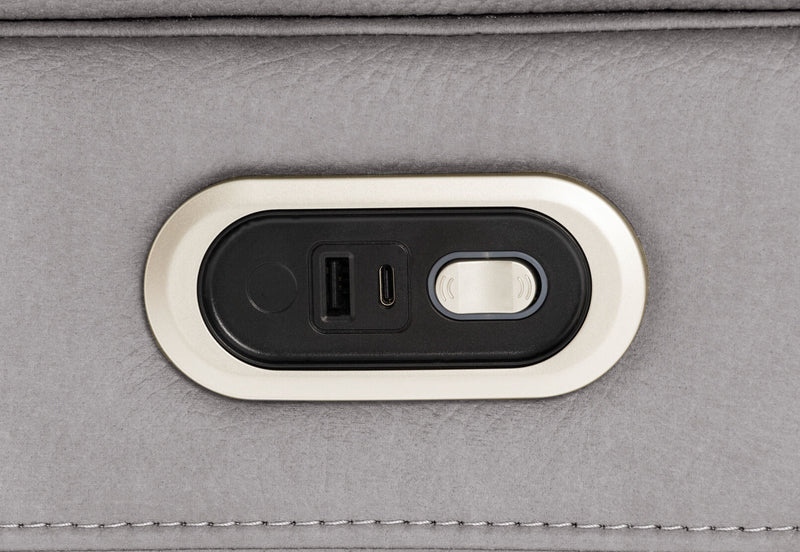 NOVAK FABRIC 2 SEATER LIGHT GREY