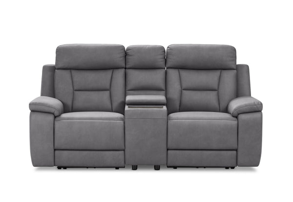 NOVAK FABRIC 2 SEATER DARK GREY