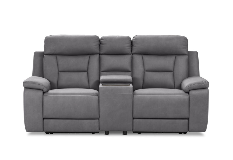 NOVAK FABRIC 2 SEATER DARK GREY