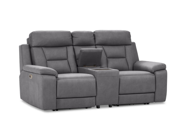 NOVAK FABRIC 2 SEATER DARK GREY