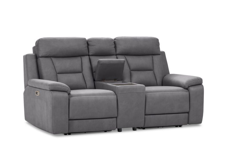 NOVAK FABRIC 2 SEATER DARK GREY