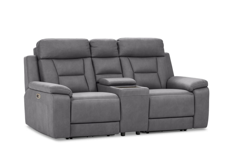 NOVAK FABRIC 2 SEATER DARK GREY