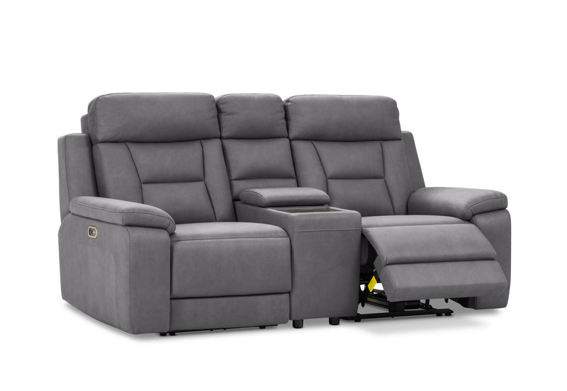 NOVAK FABRIC 2 SEATER DARK GREY