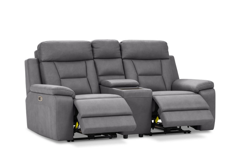 NOVAK FABRIC 2 SEATER DARK GREY