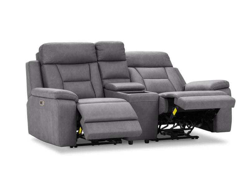 NOVAK FABRIC 2 SEATER DARK GREY