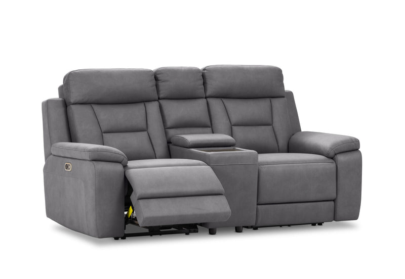 NOVAK FABRIC 2 SEATER DARK GREY