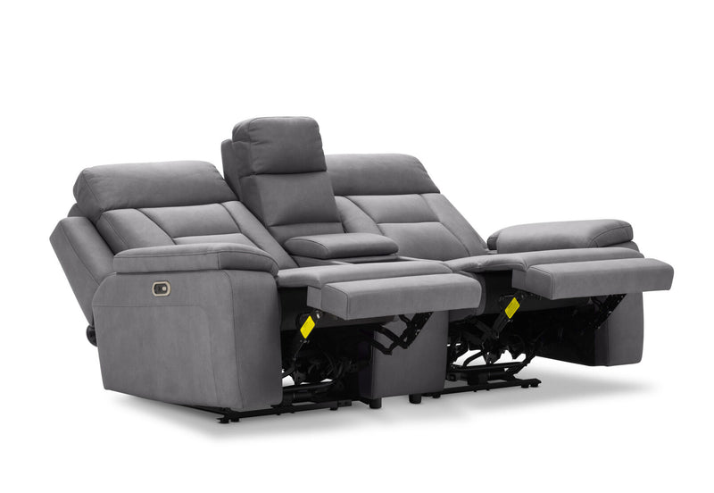 NOVAK FABRIC 2 SEATER DARK GREY