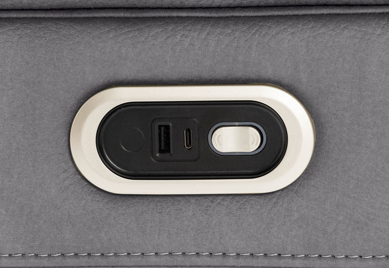 NOVAK FABRIC 2 SEATER DARK GREY