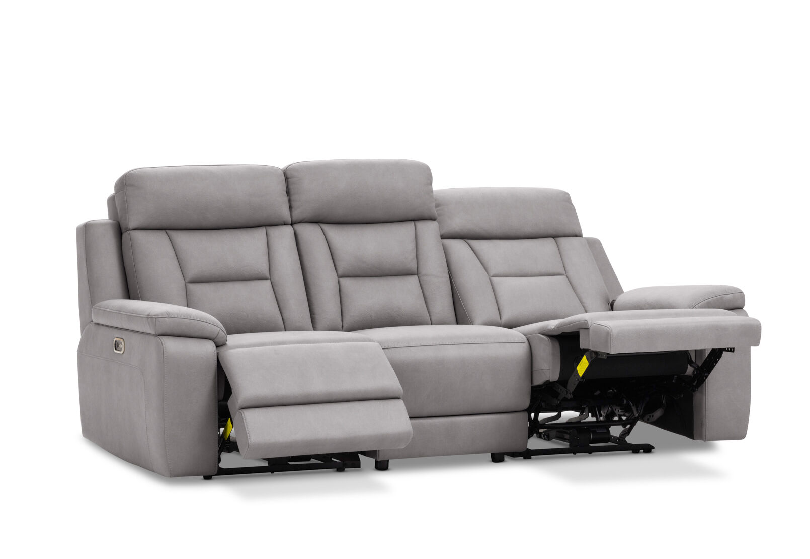 NOVAK FABRIC 3 SEATER LIGHT GREY