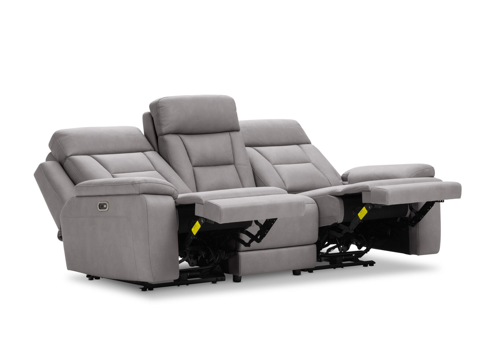 NOVAK FABRIC 3 SEATER LIGHT GREY
