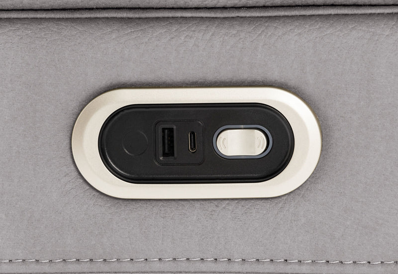 NOVAK FABRIC 3 SEATER LIGHT GREY