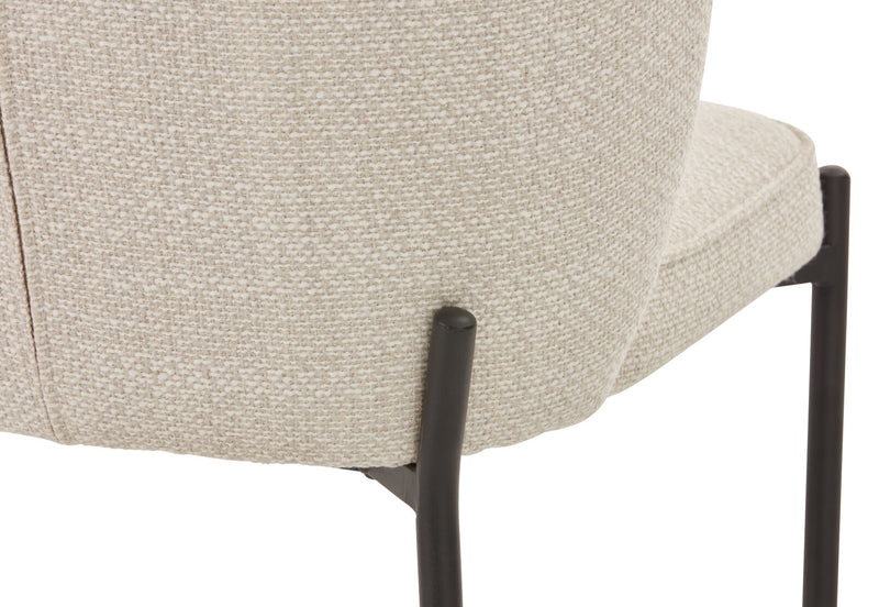 FIDEL DINING CHAIR 	CREAM