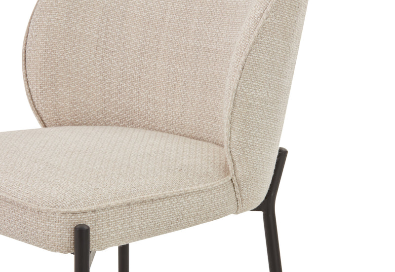FIDEL DINING CHAIR 	CREAM