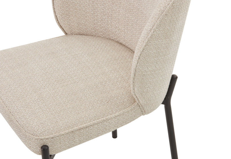 FIDEL DINING CHAIR 	CREAM