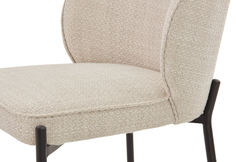 FIDEL DINING CHAIR 	CREAM