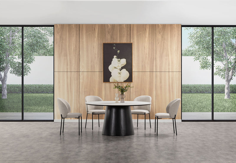 FIDEL DINING CHAIR 	CREAM