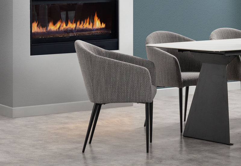 MACKINLEY DINING CHAIR 	GREY