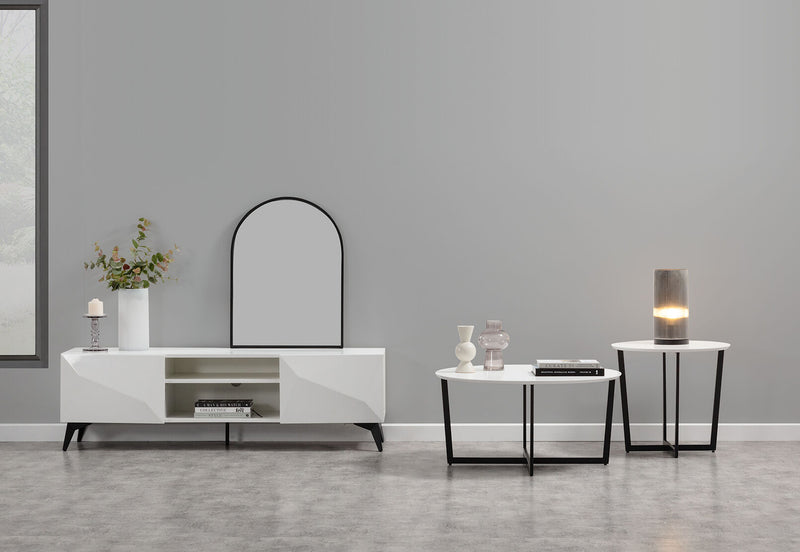 PREEDA LAMP TABLE WHITE