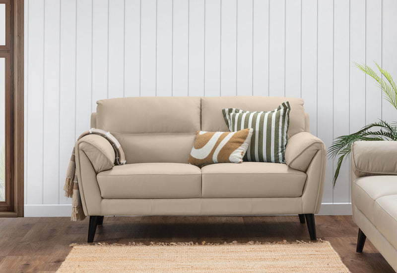 LYDIA LEATHER 2 SEATER 	WHEAT