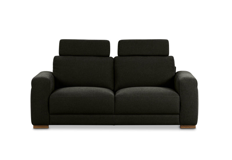 LEONE FABRIC 2.5 SEATER SOFA DARK GREY