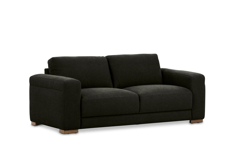 LEONE FABRIC 2.5 SEATER SOFA DARK GREY