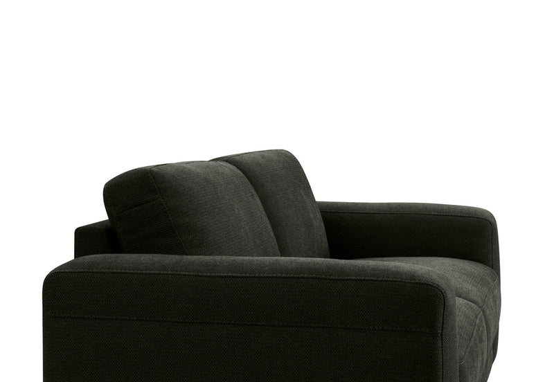 LEONE FABRIC 2.5 SEATER SOFA DARK GREY