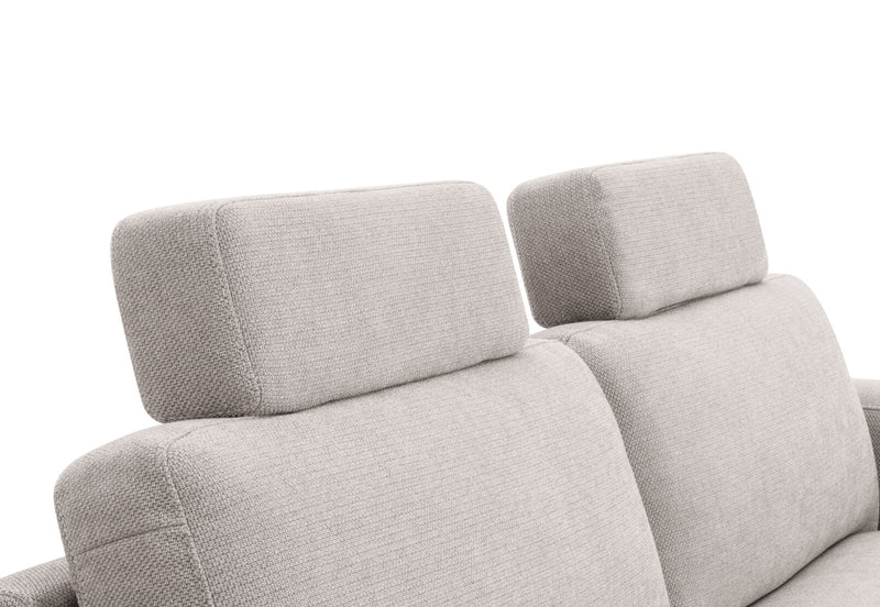 LEONE FABRIC 3.5 SEATER SOFA GREY