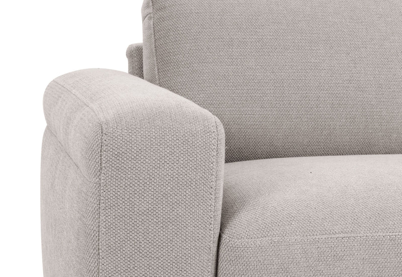 LEONE FABRIC 3.5 SEATER SOFA GREY