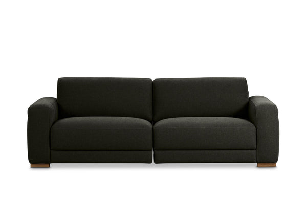 LEONE FABRIC 3.5 SEATER SOFA DARK GREY