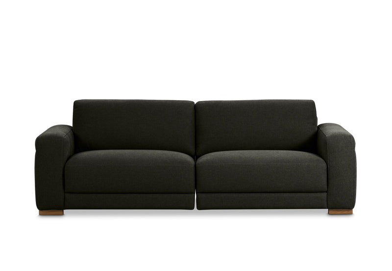 LEONE FABRIC 3.5 SEATER SOFA DARK GREY
