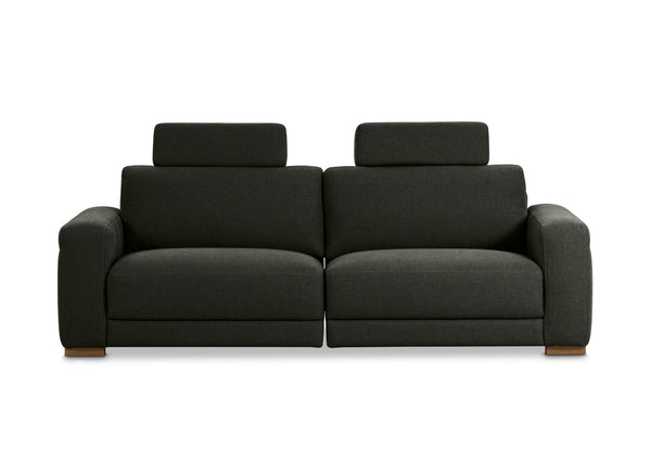 LEONE FABRIC 3.5 SEATER SOFA DARK GREY