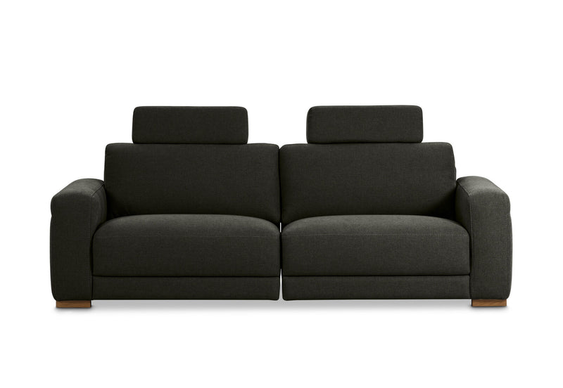 LEONE FABRIC 3.5 SEATER SOFA DARK GREY