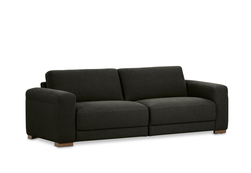 LEONE FABRIC 3.5 SEATER SOFA DARK GREY