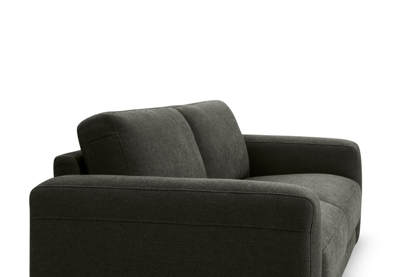 LEONE FABRIC 3.5 SEATER SOFA DARK GREY
