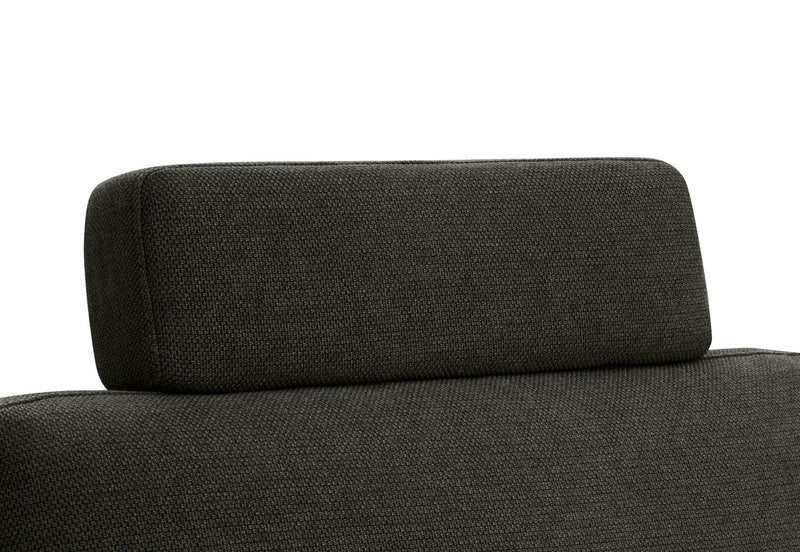 LEONE FABRIC 3.5 SEATER SOFA DARK GREY
