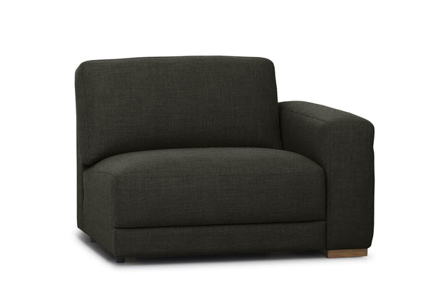 LEONE FABRIC RHF CHAIR DARK GREY