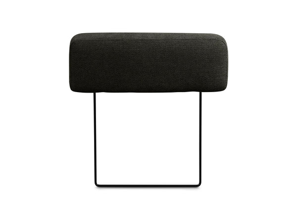 LEONE FABRIC REMOVABLE HEADREST DARK GREY