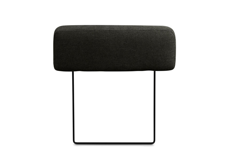 LEONE FABRIC REMOVABLE HEADREST DARK GREY
