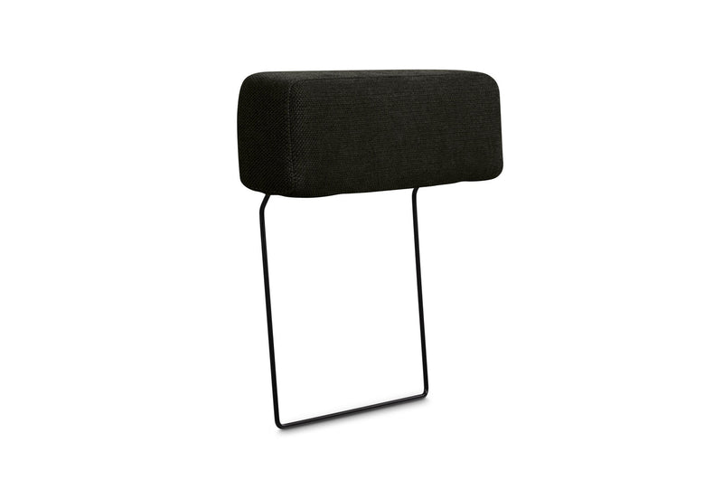 LEONE FABRIC REMOVABLE HEADREST DARK GREY