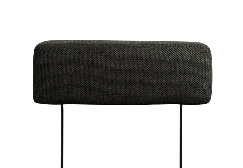 LEONE FABRIC REMOVABLE HEADREST DARK GREY
