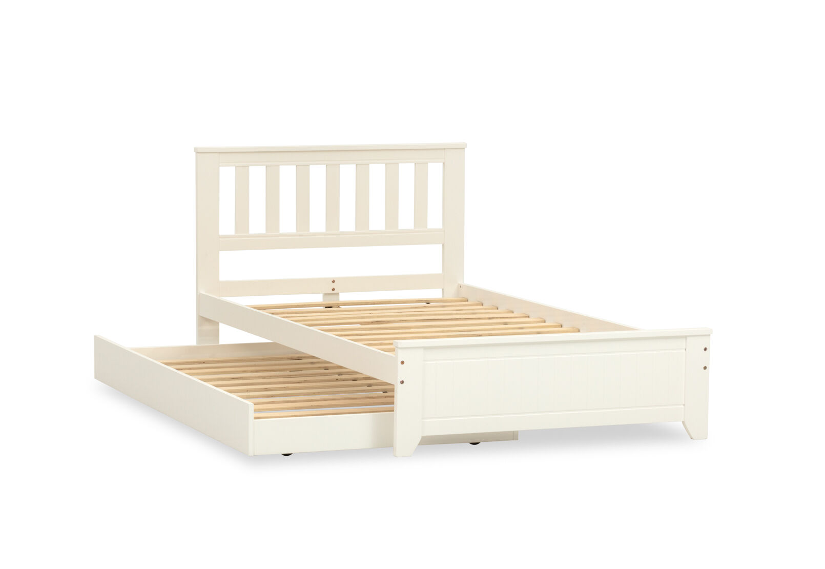 CAPTAIN JACK KING SINGLE BED WHITE
