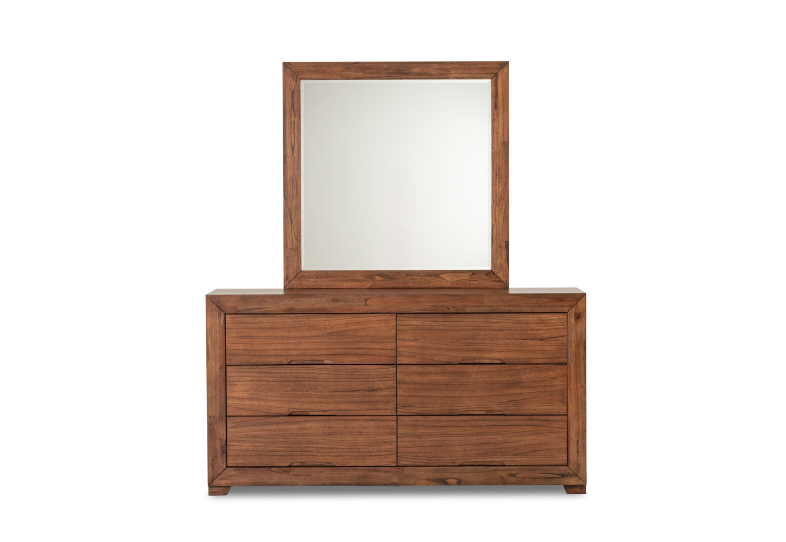 BOGOTA DRESSER WITH MIRROR DARK WALNUT