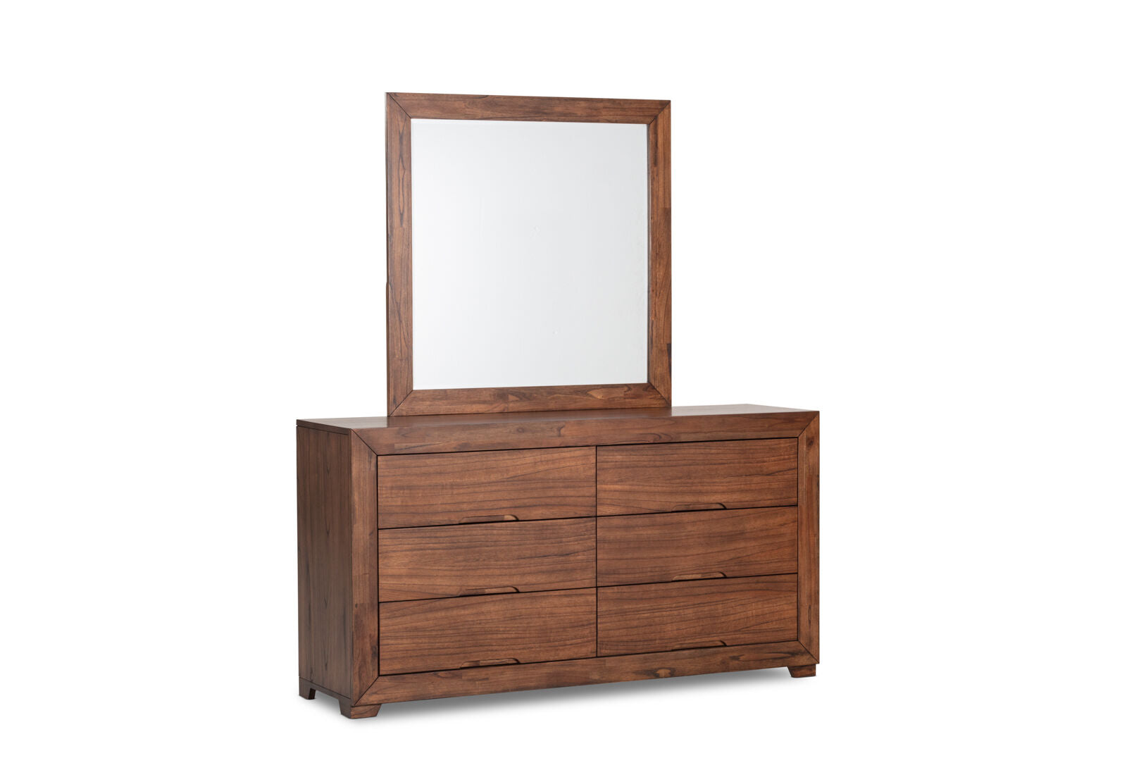 BOGOTA DRESSER WITH MIRROR DARK WALNUT