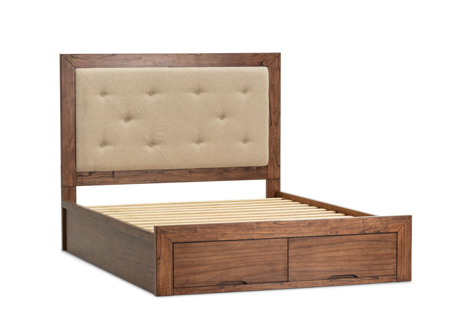 BOGOTA 2 DRAWER KING BED DARK WALNUT