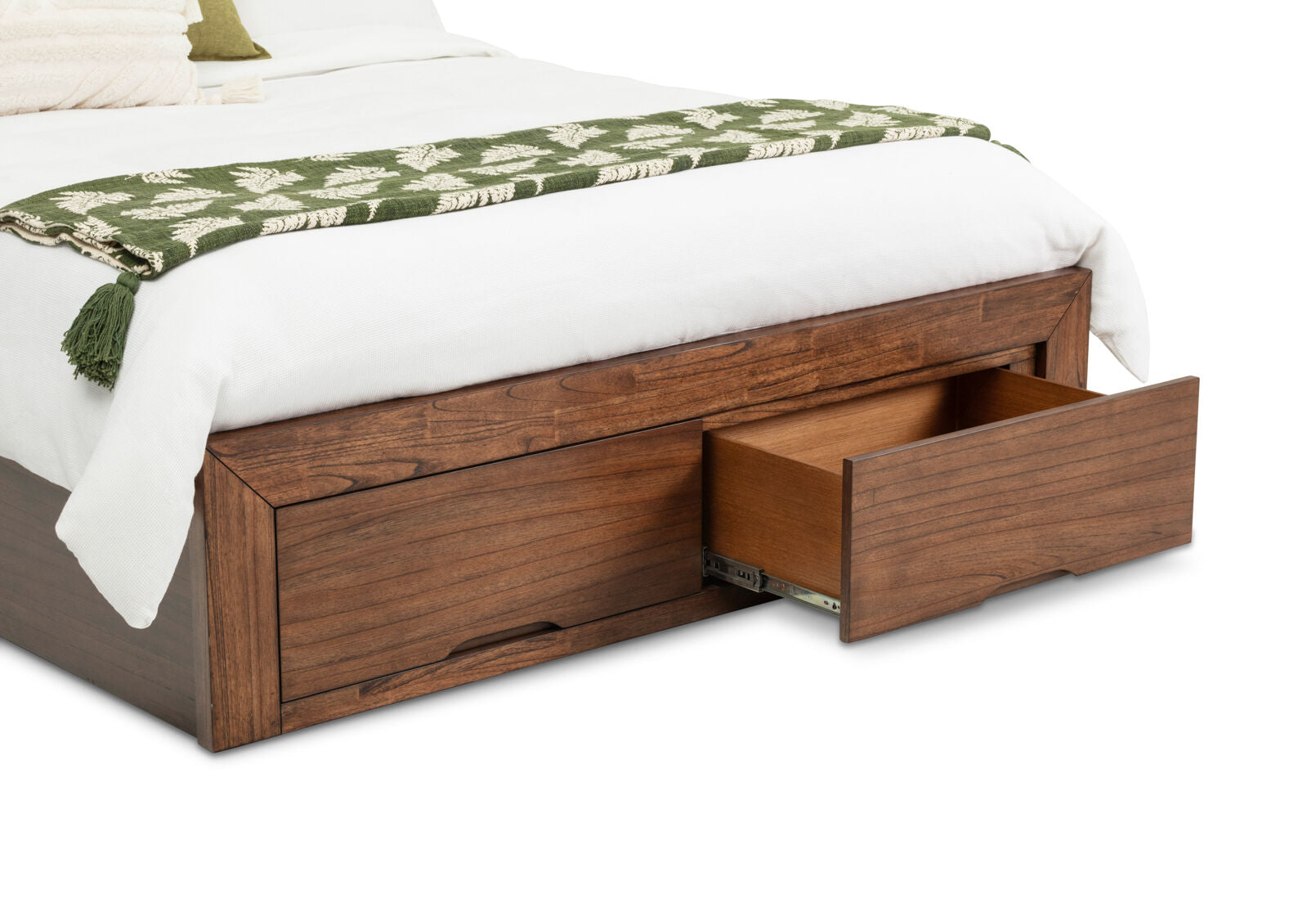 BOGOTA 2 DRAWER KING BED DARK WALNUT