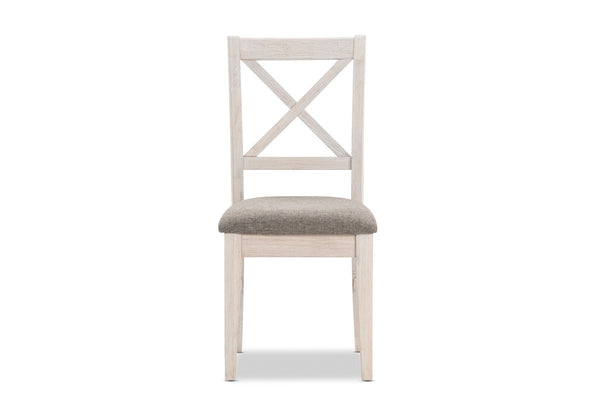 ARDAL DINING CHAIR 	WHITE WASH GREY