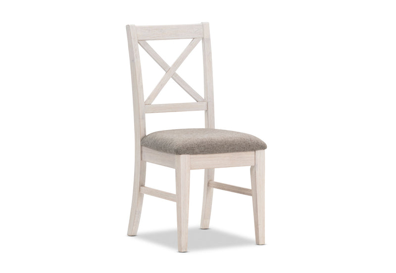 ARDAL DINING CHAIR 	WHITE WASH GREY